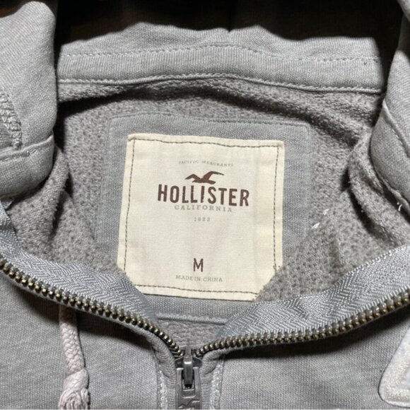 Hollister Hoodie Zip Up Sweater Medium - Picture 4 of 6